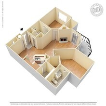 2 Bed 2 Bath 1240 SqFt (1096 Net) 01208 floor plan